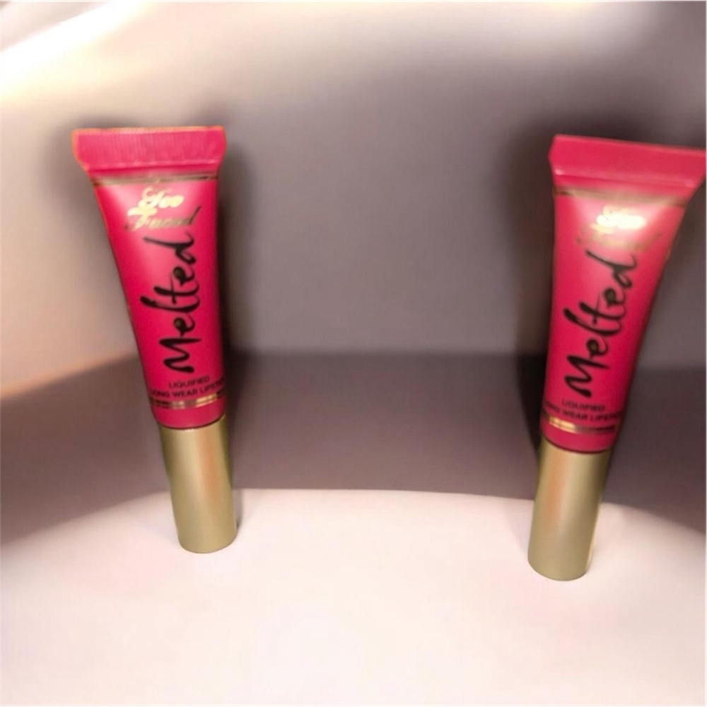 Too Faced Melted Berry Lip Gloss - Vibrant Pink x2